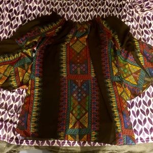 Boohoo plus bell sleeved minidress/tunic